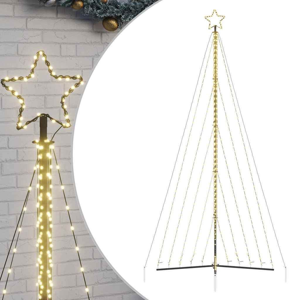 LED-kerstboom 570 LEDs warm wit 399 cm