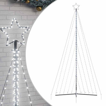 LED-kerstboom 570 LEDs koud wit 399 cm