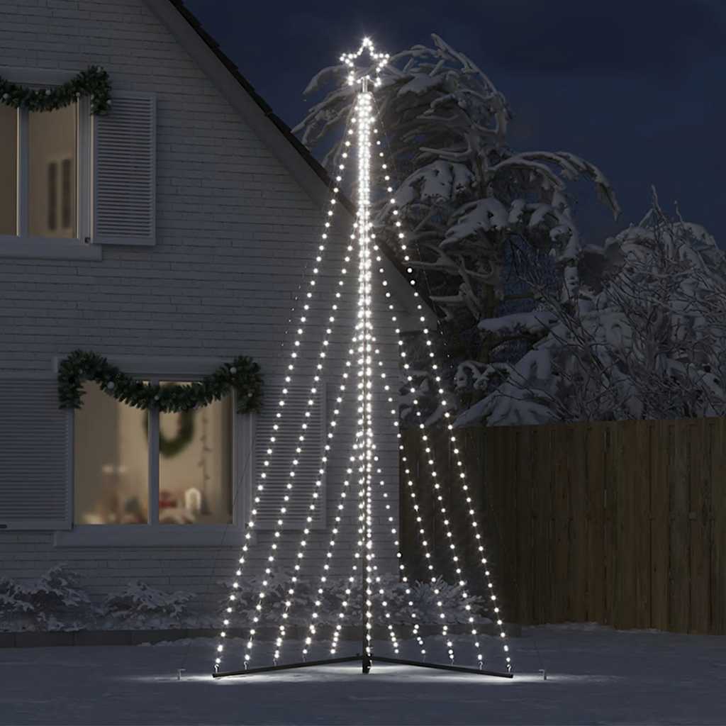 LED-kerstboom 570 LEDs koud wit 399 cm