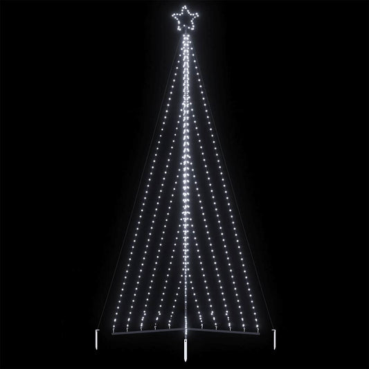 LED-kerstboom 570 LEDs koud wit 399 cm