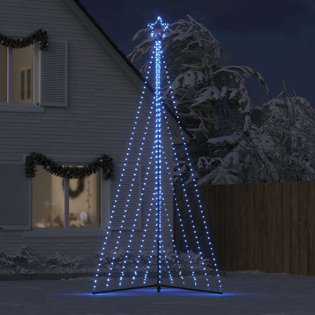 LED-kerstboom 570 LEDs 399 cm blauw