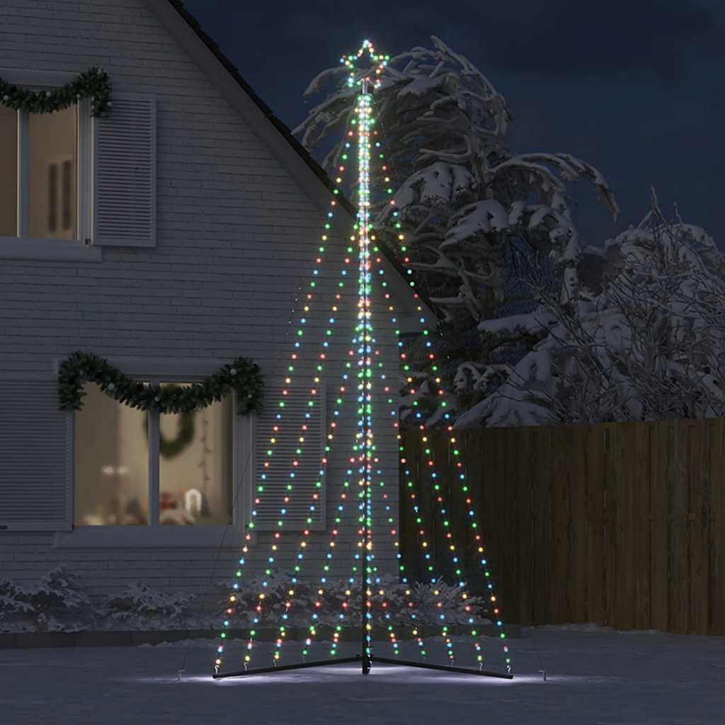 LED-kerstboom 570 LEDs kleurrijk 399 cm