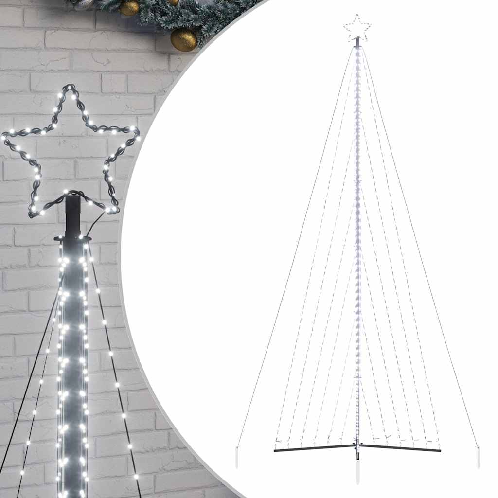 LED-kerstboom 789 LEDs koud wit 476 cm