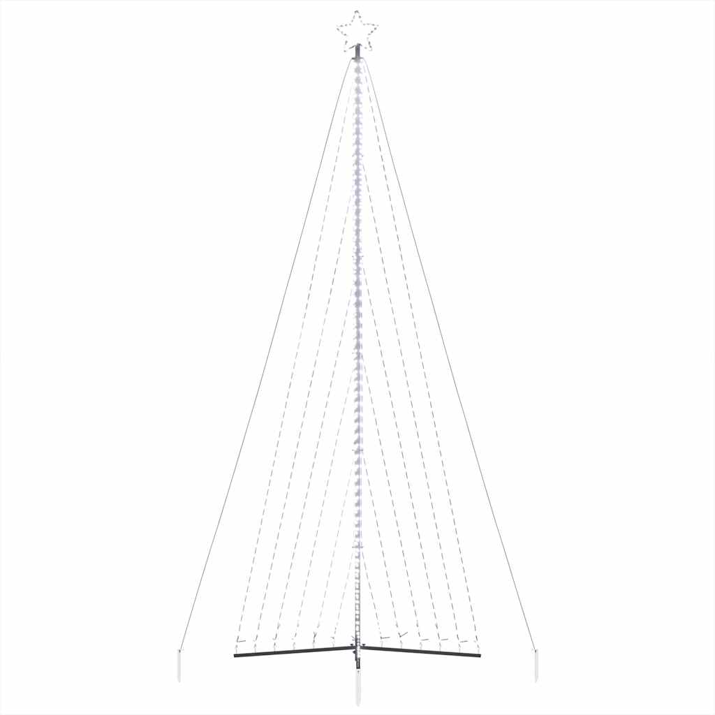 LED-kerstboom 789 LEDs koud wit 476 cm