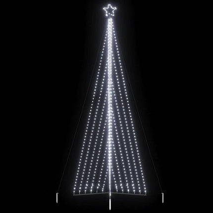 Led-Kerstboom 339 Leds Koud Wit 187 Cm