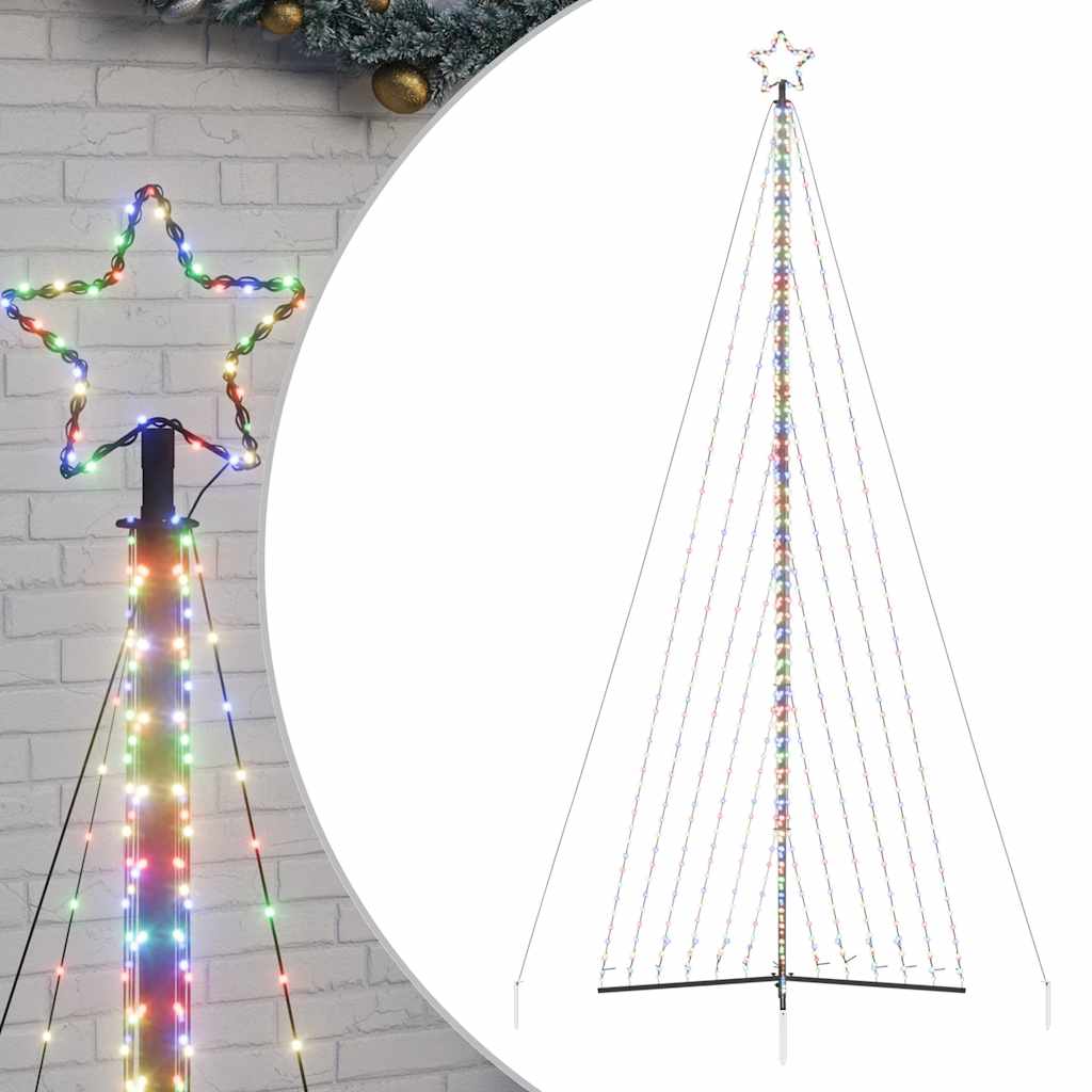 LED-kerstboom 789 LEDs kleurrijk 476 cm