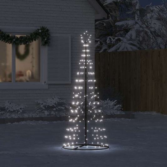 LED-kerstboom 200 LEDs koud wit 182 cm