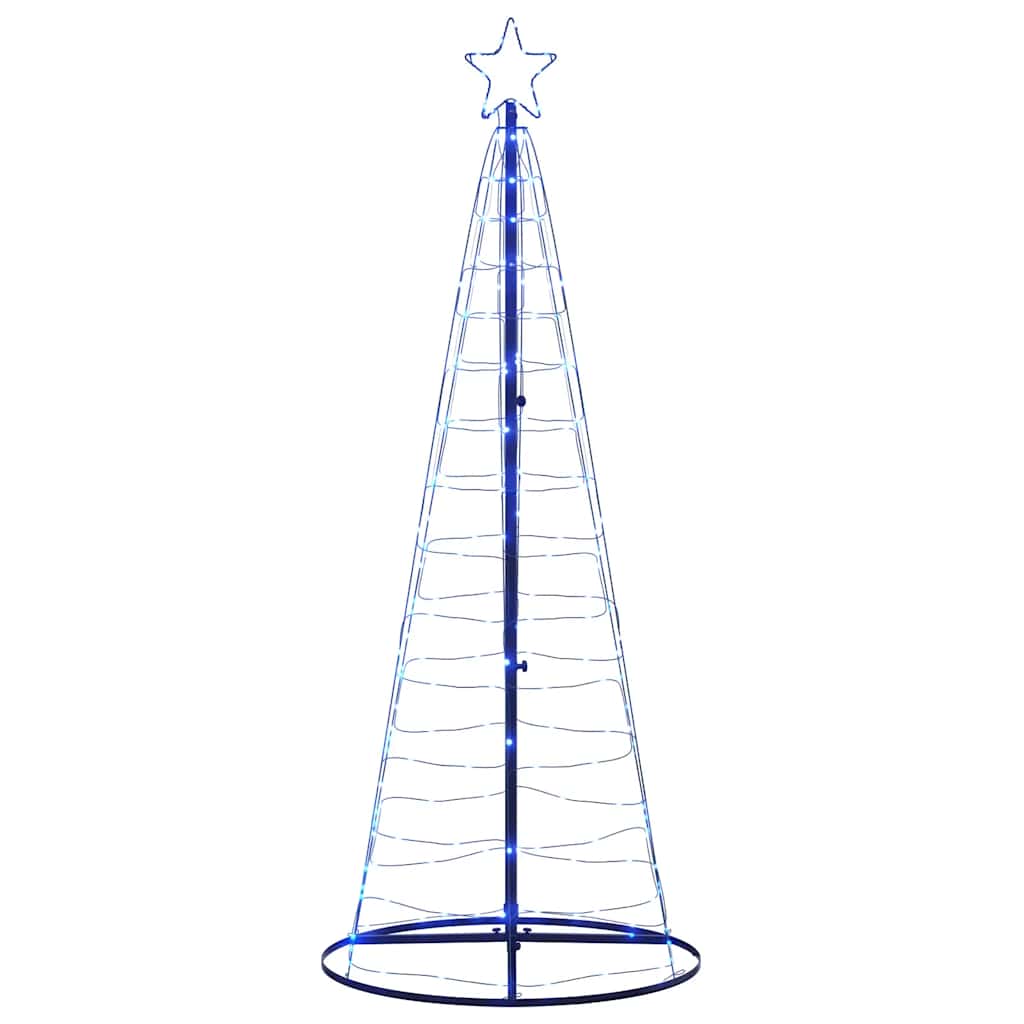 LED-kerstboom 200 LEDs 182 cm blauw