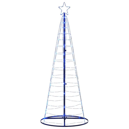 LED-kerstboom 200 LEDs 182 cm blauw