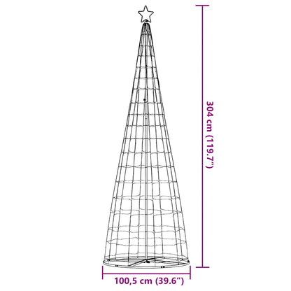 LED-kerstboom 550 LEDs kleurrijk 304 cm