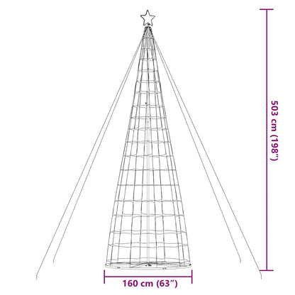 LED-kerstboom 1534 LEDs 503 cm blauw