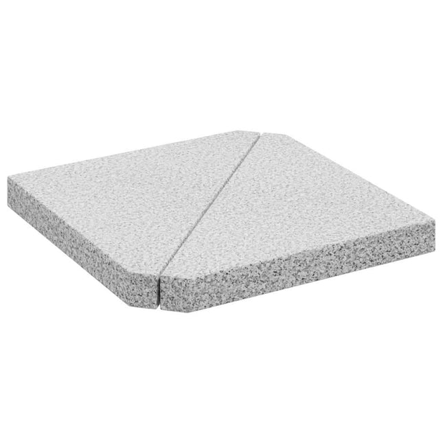 Paraplu-Gewichtsschijven 2 Stuks Graniet Driehoekig 14 Kg