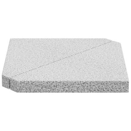 Paraplu-Gewichtsschijven 2 Stuks Graniet Driehoekig 14 Kg