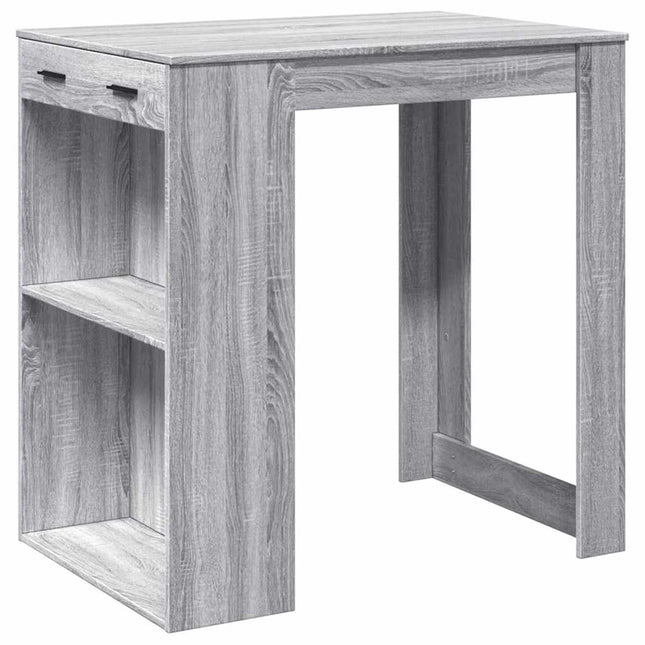 Bartafel 102X70X103,5 Cm Bewerkt Hout Eikenkleur