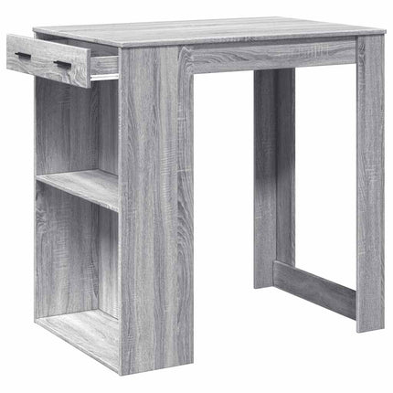 Bartafel 102X70X103,5 Cm Bewerkt Hout Eikenkleur