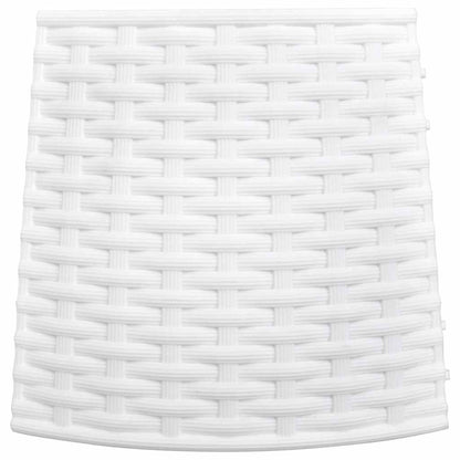 Kerstboomrok Ø65x23 cm kunststof wit