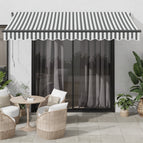 350 x 250 cm / Antraciet en wit