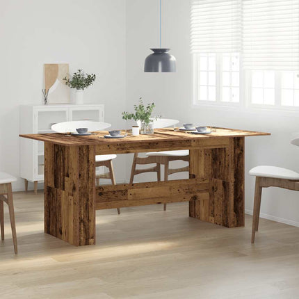 Eettafel 180X90X76 Cm Bewerkt Hout Kleurig