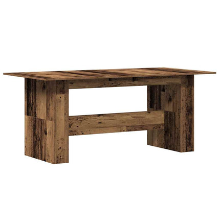 Eettafel 180X90X76 Cm Bewerkt Hout Kleurig