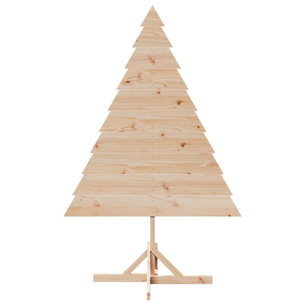 Kerstdecoratie kerstboom 180 cm massief hout