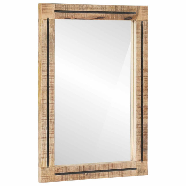 Spiegel Wandgemonteerd Bruin En Zwart 70 X 50 X 3 Cm Glas