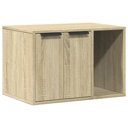 Kattenbakkast Bewerkt Hout Kleurig