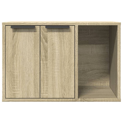 Kattenbakkast Bewerkt Hout Kleurig
