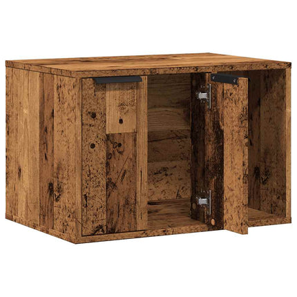 Kattenbakkast Bewerkt Hout Kleurig
