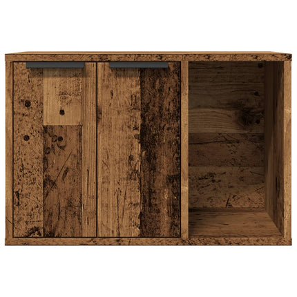 Kattenbakkast Bewerkt Hout Kleurig