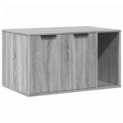 Kattenbakkast Bewerkt Hout Eikenkleur