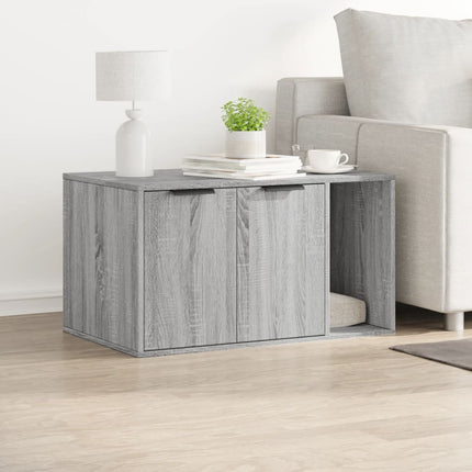 Kattenbakkast Bewerkt Hout Eikenkleur