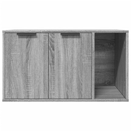 Kattenbakkast Bewerkt Hout Eikenkleur