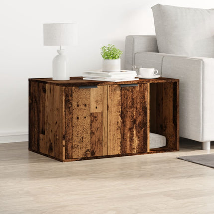 Kattenbakkast Bewerkt Hout Kleurig