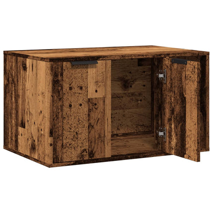Kattenbakkast Bewerkt Hout Kleurig