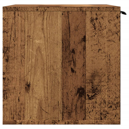 Kattenbakkast Bewerkt Hout Kleurig
