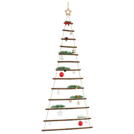Hangende Kerstboom Met Topster Natuurlijke Tak