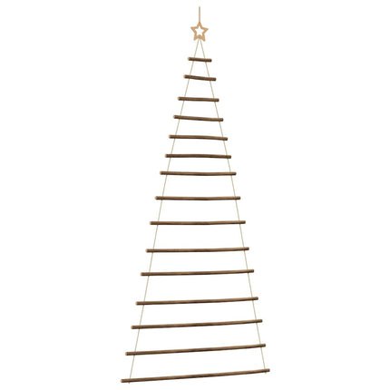 Hangende Kerstboom Met Topster Natuurlijke Tak