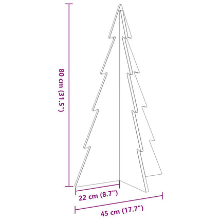 Kerstdecoratie Kerstboom Massief Grenenhout