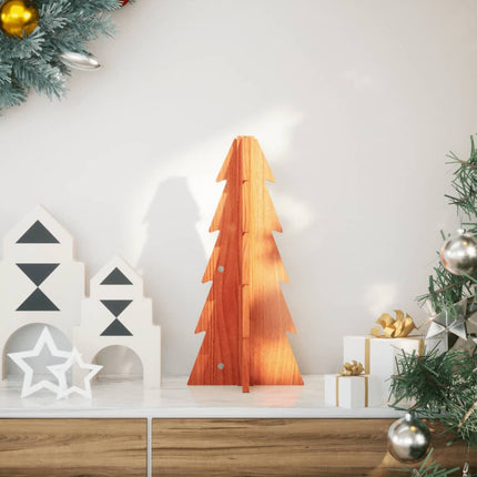Kerstdecoratie Kerstboom 69,5 Cm Massief Grenenhout