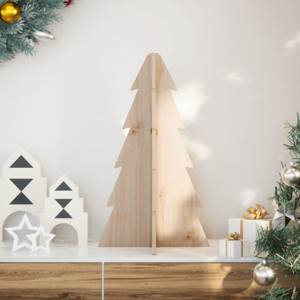 Kerstdecoratie Kerstboom 69,5 Cm Massief Grenenhout