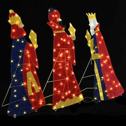 3 Wijze Mannen Kerstverlichting 3 St Led's Warmwit 105 Cm