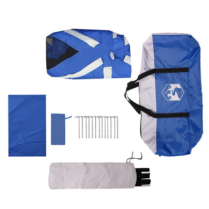 Zwembadtent Afneembare Buitentent Gaaswanden Azuurblauw