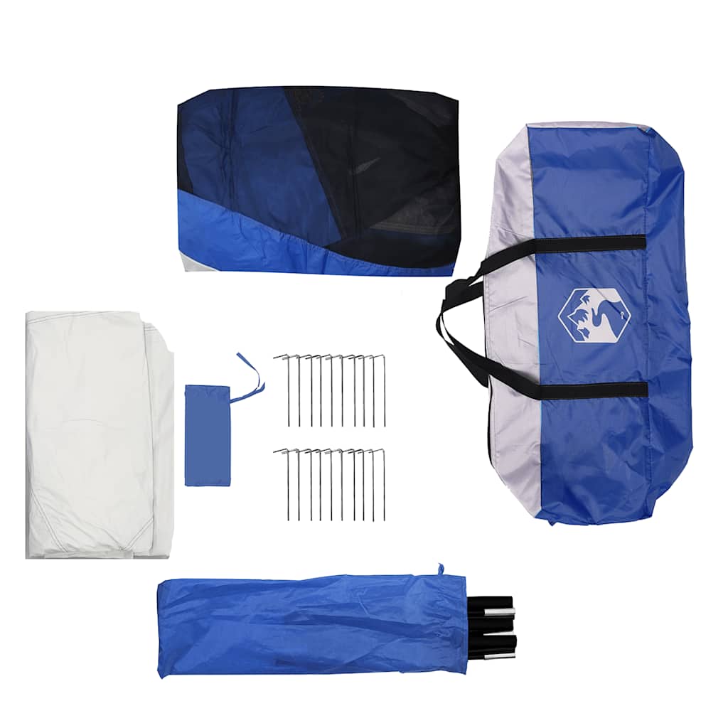 Zwembadtent Afneembare Buitentent Gaaswanden Azuurblauw