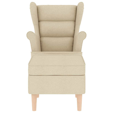 Fauteuil Met Voetenbankje Stof Kleurig