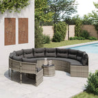 pe rattan and glass / Rond