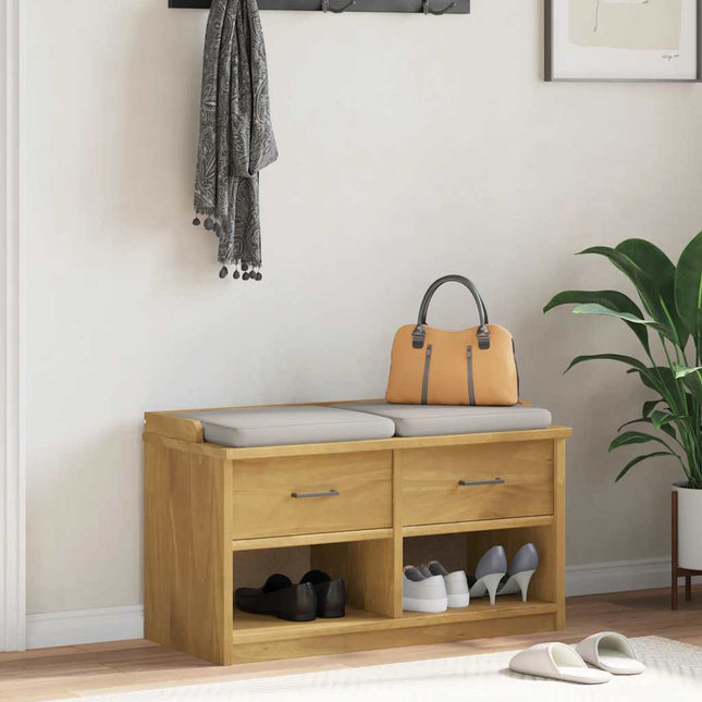 Gangbankje Sandnes 87X40X50 Cm Massief Grenenhout