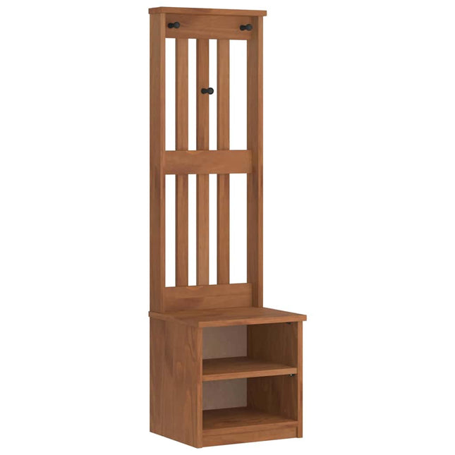 Kapstok Sandnes 45X40X159,5 Cm Massief Grenenhout