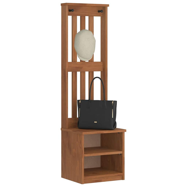 Kapstok Sandnes 45X40X159,5 Cm Massief Grenenhout