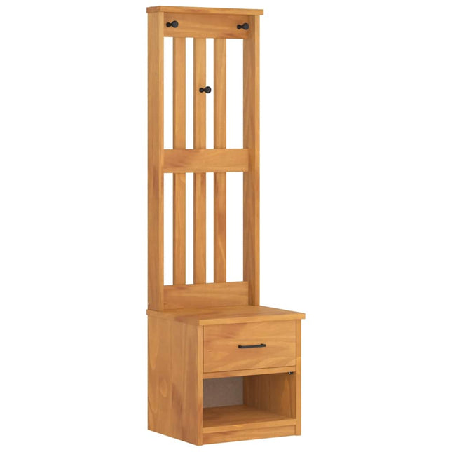 Kapstok Sandnes 45X40X159,5 Cm Massief Grenenhout