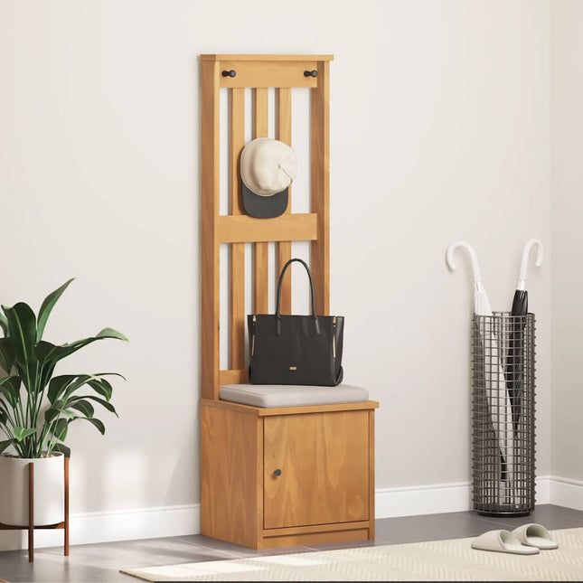 Kapstok Sandnes 87X40X159,5 Cm Massief Grenenhout